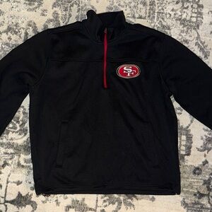 NFL men’s CXL -Zip Pullover with niners logo